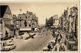 La Panne Avenue De La Mer Circulée En 1953 - De Panne