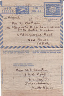 Airmail Handwritten  Letter 1948 From Johannesburg, South Africa To  - Delhi - U.K. High Commission - Luchtpost