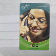 PALESTINE-(PA-G-0032)-Women In The Phone-(94)-(50units)-(1951852955862)-(1/1/2008)-used Card-1 Prepiad Free - Palästina