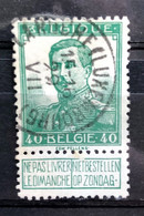 België, 1912, Nr 114, Gestempeld LAROCHE (LUXEMBOURG), OBP 18€ + Coba 4€ - 1912 Pellens