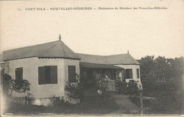 PORT VILA  -  NOUVELLES HEBRIDES  -  Habitation Du Résident Des Nouvelles-Hébrides.  (scan Verso) - Vanuatu
