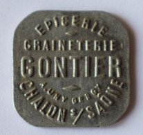 71 - Chalon-sur-Saône - Epicerie Graineterie GONTIER - Bon Pour 25c En Marchandises - Saône-et-Loire - Nécessité - Monétaires / De Nécessité