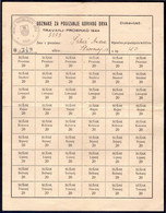 CROATIA - COMPLETE CARD  FOR FIREWOOD In SUŠAK/RIJEKA 1944 - Rationalized Energy - F. Trees & Shrub