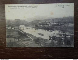 Carte Assez Rare , Retournac , La Vallée De La Loire ( Perspective Du Mont Miaune Et De La Tour De Roche ) - Retournac