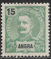 Angra – 1898 D. Carlos 15 Réis Mint Stamp - Angra