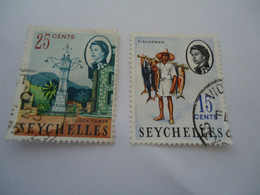 SEYCHELLES  USED  STAMPS  FISHERMAN - Seychelles (1976-...)