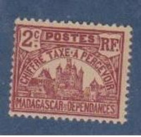 MADAGASCAR        N°  YVERT  :  TAXE 8    NEUF AVEC  CHARNIERES      ( Charn  4 /50 ) - Timbres-taxe