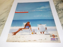 ANCIENNE PUBLICITE RECETTE DU PLAISIR APERITIF MARTINI  1984 - Alcohols