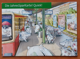 Die JahresSparKartel Quiek Carte Postale - Advertising