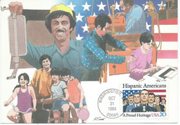 United States - Maximum Card - 1984 Hispanic Americans - Cartas Máxima