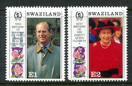 Swaziland 1991 Royal Birthdays Set MNH (SG 592-593) - Swaziland (1968-...)