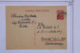 AT3 POLOGNE   BELLE CARTE 1910   POUR TCHEQUIE..+ +++  AFFRANCH. INTERESSANT - Brieven En Documenten