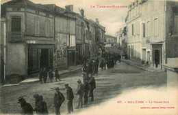 Molières * La Grand Rue * Villageois Fête ? - Molieres