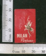 India Vintage Trade Label Milan Perfume Essential Oil Label Flower # 2905 - Etiquettes