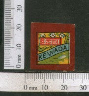 India Vintage Trade Label Kewada Water Label Flower Of Screnpine # 492 - Etiquettes