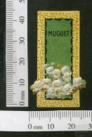 India 1950's Muguet Flowers French Print Vintage Perfume Label Multi-colour # 105 - Etiquettes