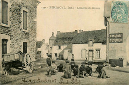 Piriac * Rue Et L'entrée Du Bourg * Enfants Jeu De Billes - Piriac Sur Mer