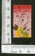 India 1950's Blank French Print Vintage Perfume Label Multi-colour # 752 - Etiquettes