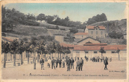 42-SAINT-CHAMOND-PLACE DE L'ABATTOIR- LES JOUEURS DE BOULES - Saint Chamond