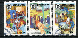 Swaziland 1990 40th Anniversary Of UN Development Programme Set Used (SG 576-578) - Swaziland (1968-...)