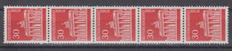 Berlin  288 R , 5er-Streifen , Xx  (Q 97) - Rollenmarken