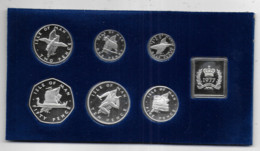 ISLE OF MAN  - Set De 6 Monnaies En Argent 1977 - Île De  Man