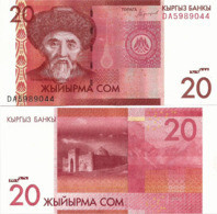 KYRGYZSTAN       20 Som       P-24[b]       2016 (2018)       UNC - Kirghizistan