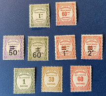 AFR 490 - Lot De Timbres Taxe N° 43-48-51-52-53-54-55-57-58 - Neuf* - 1859-1955 Mint/hinged