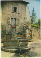 Albertville - L'ancienne Fontaine Et L'église - (Savoie, France) - Albertville