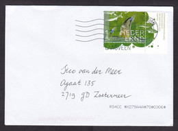 Netherlands: Cover, 2022, 1 Stamp + Tab, Bittern Bird, Animal (traces Of Use) - Lettres & Documents