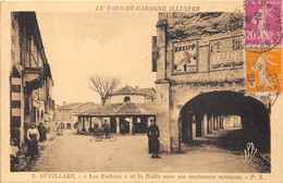 82-AUVILLARS- LES ENBANS- ET LA HALLE AVEC SES ANCIENNES MESURES - Auvillar