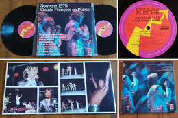 RARE French DOUBLE LP 33t RPM (12") CLAUDE FRANCOIS (Gatefold P/s, Double Live, 1978) - Collectors