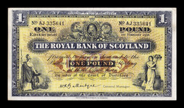 Escocia Scotland 1 Pound Royal Bank Of Scotland 1956 Pick 324b EBC XF - 1 Pound