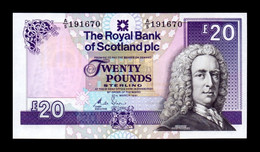 Escocia Scotland 20 Pounds Royal Bank Of Scotland 1991 Pick 354a SC- AUNC - 20 Pounds