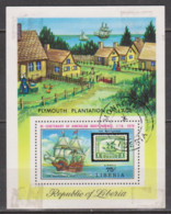 LIBÉRIA - 1975  -  SEMI-POSTAL STAMPS. (American Bicentennial Type- Souvenir Sheet.  SCOTT Nº C207 A239 - Liberia