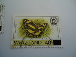 SWAZILAND  USED STAMPS BUTTERFLIES  OVERPRNT - Swaziland (1968-...)