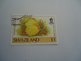 SWAZILAND  USED STAMPS BUTTERFLIES - Swaziland (1968-...)