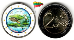 Lituanie - 2 Euro 2021 - Zuvintas Biosphère - Color - Litauen