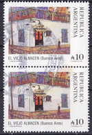 Argentinien Marke Von 1988 O/used (senkrechtes Paar) (A1-60) - Oblitérés