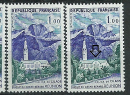 V5604 [49] Variété : N° 1241 Massif Du Grand Bénard église Verte Au Lieu De Violette + Normal ** - Varieties: 1960-69 Mint/hinged