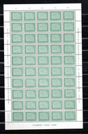 AC-11 Luxembourg Taxe N° 25 ** En Feuille De 50 Exemplaires Côte 50 Euros   A Saisir !!! - Postage Due