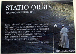 VATICAN 2022, "STATIO ORBIS" ANNIVERSARY, SHEET MNH** - Ungebraucht