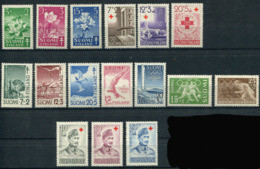 Finland 1950-52. 6 Complete Sets (16 Stamps) (not Mint - Lightly Hinged) - Collezioni