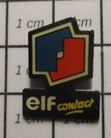 721 Pin's Pins / Beau Et Rare / THEME : CARBURANTS / ELF CONTACT Et Un Peu De Vin Dans Des Pots Pour Faciliter L'amitié - Carburants