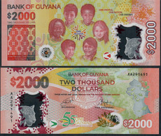 GUYANA  NLP 2000 DOLLARS 2022 #AA         UNC. - Guyana