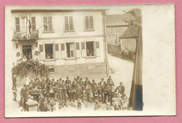 67 - DOSSENHEIM Sur ZINSEL - Carte Photo - Musique Municipale - Fanfare Devant Le Café Du Havre - Otros Municipios