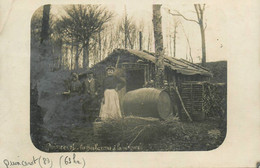 Quincerot * RARE Carte Photo 1909 * Les Bûcherons à La Réserve * Thème Cabane Bûcheron Métier Bois - Sonstige & Ohne Zuordnung