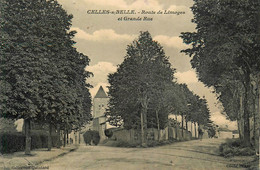 Celles Sur Belle * Route De Limoges Et Grande Rue - Celles-sur-Belle