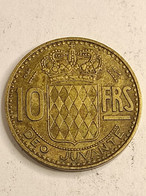 Monnaie, Monaco, Rainier III 10 Francs - 1950 - TTB - Aluminum-Bronze - 1949-1956 Francos Antiguos