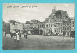 * Bergen Op Zoom (Noord Brabant - Nederland) * (A. Boekema H.W.K.) Grote Markt, Grand Place, Animée, Old, Rare - Bergen Op Zoom